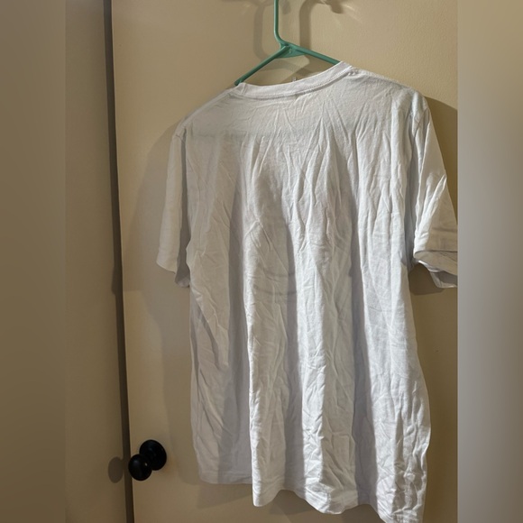 White T-Shirt with American Flag Cowboy Hat Design - Picture 6 of 6